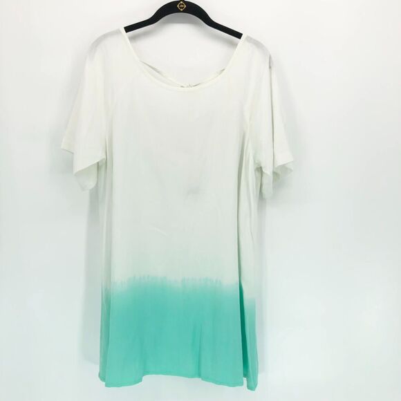 New NoTag Soft Surroundings Swim Cover Up Size M Shell Beads Rayon Beach Coastal - Picture 2 of 6